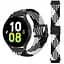 Нейлоновий ремінець Universal 22 mm Elastic Adjustment Samsung/Amazfit/Huawei Black/White - мініатюра 3
