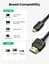 Перехідник кабель UGREEN Micro HDMI-HDMI 2.0 4K 60 Гц підтримка 3D, Ethernet, HDR, ARC 1 м (30148) - мініатюра 4