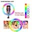 Селфі-лампа LED кільцева Voltronic MJ-20 RGB 20 см - мініатюра 4
