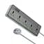 Мережевий подовжувач Borofone BAC4A Lord 5 position socket(1C3A)(EU) чорний - мініатюра 2