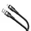 Кабель Borofone BU35 USB to MicroUSB 1.2 м чорний - мініатюра 1