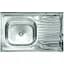 Кухонная мойка Platinum 8050 L из нержавеющей стали (0.4/120 мм) - миниатюра 1