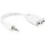 Переходник адаптер Cablexpert CCA-415W Mini-Jack 3.5 папа 2 x Mini-Jack 3.5 мама - миниатюра 1