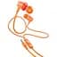 Проводные наушники Hoco M107 Discoverer universal earphones with mic, 3.5mm, 1.2m, orange - миниатюра 1