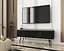 Тумба под телевизор Perfect Home Оро/Oro 2-дверная с черными ножками RTV135 Черный мрамор роял (PFH-091506) - миниатюра 1