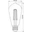 Світлодіодна лампа LED Videx Filament ST64FAD 6W E27 2200K дімерна бронза (VL-ST64FAD-06272) - мініатюра 4