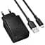СЗУ Borofone BAS72A Source QC3.0 (1USB-A) + кабель USB to MicroUSB Black - миниатюра 3