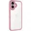 TPU чохол Transparent + Colour 1,5mm для Apple iPhone 16 (6.1) Pink - мініатюра 1