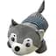 Детская мягкая игрушка Собачка Bambi L1124(Grey) с пледом 60 см - миниатюра 1