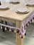 Скатертина силіконова з фіолетово-молочною бахромою 240х140 см - мініатюра 7
