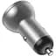 Автомобільний зарядний пристрій Baseus Digital Display Dual USB 4.8 A Car Charger 24 W Silver CCBX-0S - мініатюра 3