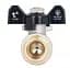 Кран кульовий Thermo Alliance Base 1/2" ВЗ прямий, PN40, метелик SD607W15 - мініатюра 6