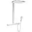Душова система Hansgrohe Rainmaker Select Showerpipe 460 2jet з термостатом хром/білий 27109400, Хром - мініатюра 1