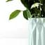 Ваза декоративна МВМ My Home, 18 см, блакитна (DH-FLOWERS-01 BLUE) - мініатюра 4