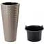 Горщик для квітів Form-Plastic Makata Slim-30 25 л бежевий (2830-002) - мініатюра 1