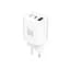 Зарядний пристрій мережевий MAKE 30W GaN3 Type-C PD3.0 + USB QC3.0 White - мініатюра 7
