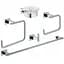 Набір аксесуарів Grohe Essentials Cube 40758001, Хром - мініатюра 1