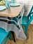 Скатертина силіконова зі срібною стразовою стрічкою подвійною 320х100 см - мініатюра 10