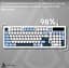 Клавіатура ігрова дротова Ajazz AF-GB-98 USB White-Blue - мініатюра 7