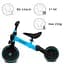 Біговел велосипед Kidwell 3 в 1 Pico Blue - мініатюра 6