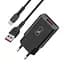 Зарядний пристрій SkyDolphin SC36V (1USB, 2.4A) Black + кабель microUSB (SDMZP-000176) - мініатюра 1