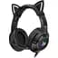 Дротова ігрова гарнітура Onikuma Gaming CAT with LED K9, USB, 3.5mm, 2.2m, black - мініатюра 1