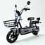 Электровелосипед EVOBIKE Nova S 500W 48V 12Ah с 2 сиденьями, корзиной и поворотниками, простой и надежный для города и села, графитово-серого цвета - миниатюра 2