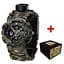 Чоловічий наручний годинник 005 Тризуб золото Camo Green Паракордовий ремінець Camo Green Awarder acs0031994 - мініатюра 1