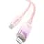 Кабель Baseus Explorer Series Fast Charging Cable with Smart Temperature Control Cable Type-C to Lightning 20W 1m CATS010204 Pink - миниатюра 3