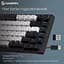 Клавіатура бездротова ігрова механічна GamePro MK-160-B Pro Black-White QLAB Orange Switches Hot-Swap - мініатюра 5