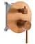 Душова система Rea Lungo brushed copper + BOX прихованого монтажу REA-P8809, Теплий захід сонця - мініатюра 2
