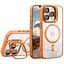 Чохол із підставкою MagSafe TPU PC Metal Stand Case Apple iPhone 14 Pro Orange - мініатюра 1