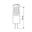 LED лампа VIDEX G4C 12V 2W G4 4100K - мініатюра 3