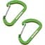 Брелок-карабін Munkees 3251 Flat Wiregate 4х40 мм пара Grass Green (1012-3251-GG) - мініатюра 1