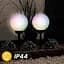 Садова декоративна RGB куля Lumiled ATRIS 20 см на сонячній батареї - мініатюра 7