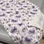 Покривало вафельне євро L&M Home Textiles 20585 200×230 см біле з фіолетовим - мініатюра 1