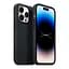 Кожаный чехол-панель для Apple iPhone 13 Pro Max, FAKE Leather Case, черный, искусственная кожа, премиум, противоударный, защита всего корпуса, с мягкой подкладкой, поддержка MagSafe и беспроводной зарядки, ArmorStandart (ARM61378) - мініатюра 3