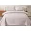 Стьобане покривало 200 × 230 см комплект із 2 наволочками 50 × 70 см із бавовни для дому Білий - мініатюра 1