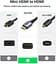 Кабель Ugreen Mini HDMI штекер to HDMI 2.0 разъем 4K 60Hz 25CM Space Gray Aluminum Shell Braided (90593) - миниатюра 2