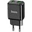 Зарядний пристрій Hoco N6 Charmer QC3.0 18W black - мініатюра 1