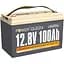 Акумулятор Power Queen LiFePO4 12V 100Ah H190, 1280Wh, BMS 100A - мініатюра 1