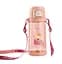 Бутылка для воды Casno 690 мл KXN-1219 Розовая (Свинка) с трубочкой (KXN-1219_Pink) - миниатюра 2