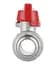 Кран кульовий Thermo Alliance Forte 1/2" ВЗ прямий, PN40, метелик SF607W15 - мініатюра 2