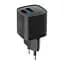 Зарядний пристрій мережевий MAKE 20W GaN3 Mini Type-C PD3.0 + USB QC3.0 Black - мініатюра 7