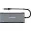 Адаптер USB Type-C - 2 x USB 3.0, 1x USB 2.0, 1x Type C (PD), HDMI, SD, RJ45 - мініатюра 1