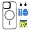 Чохол із підставкою MagSafe TPU PC Metal Stand Case Apple iPhone 14 Grey - мініатюра 2
