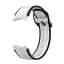 Браслет Double Line для Samsung Galaxy Watch 5 - бело-черный ширина крепления 20мм силикон Watchbands (W12-7WB12349934) - миниатюра 3