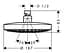 Верхній душ Hansgrohe Croma Select S 26522400, Хром - мініатюра 2