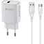 Зарядний пристрій Celebrat C-H13 1USB 18W wall charger + Type-C cable White - мініатюра 1