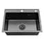 Кухонная мойка Kroner KRP Schwarze - 5843HM PVD (3,0/1,0 мм) (CV022794) - миниатюра 5
